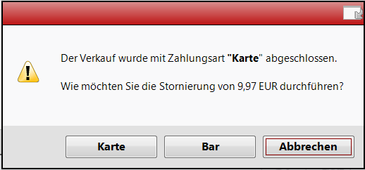 Besonderheiten bei der Stornierung von Kartenzahlungen