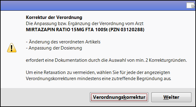 Verordnungskorrekturen Am E-Rezept Durchführen